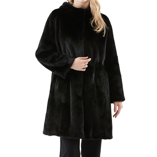 진도 여성 휘메일 풀스킨 롱 밍크 코트 E6W1EC02