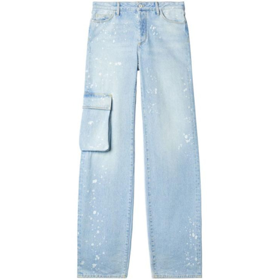 오프화이트 데님 스트레이트 팬츠 OWYB014S 23DEN001 4001