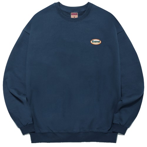 플루크(FLUKE) 트래벌 캠핑카 라인 자수 맨투맨티셔츠_FMT3020