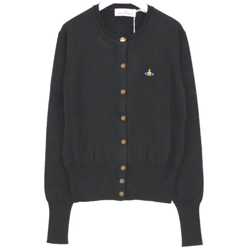 비비안웨스트우드 여성 로고 자수 가디건 1803002P Y0010