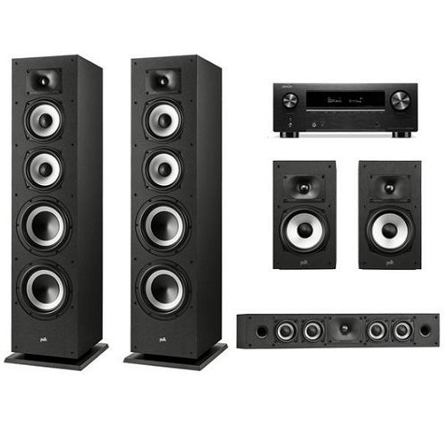 데논  AVR-X2800H + 폴크오디오 XT70 + XT20 5채널