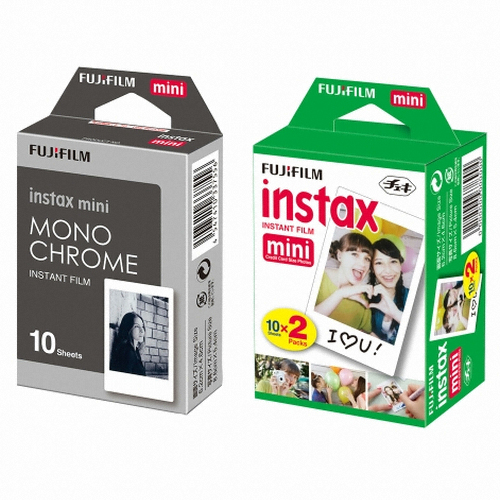 후지필름 인스탁스 미니필름 2팩 + 모노크롬 1팩