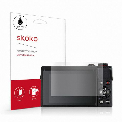 스코코  캐논 G7 X Mark III용 올레포빅 액정보호필름
