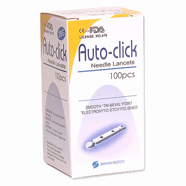 새한메드 오토클릭 채혈침 28G