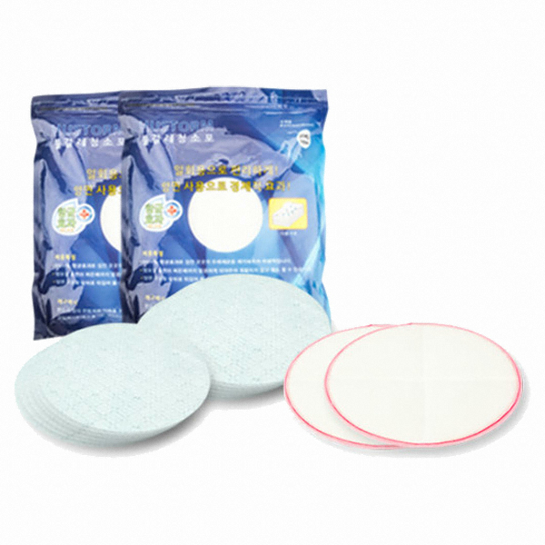 휴스톰  전용 일회용 청소포 + 부착 패드 2매