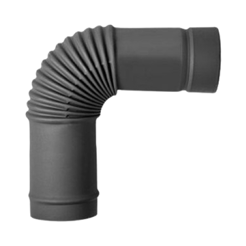 와일드와일드웨스트  흑관 90도 엘보연통 70mm