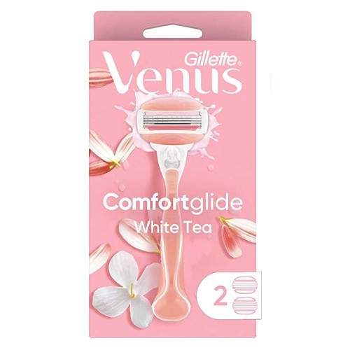 질레트 비너스 컴포트 글라이드 화이트 티