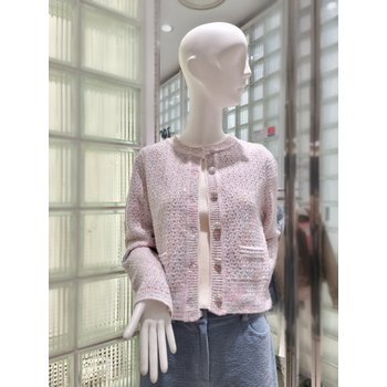 ZOOC 여성 컬러 스팽글 짜임 가디건 V241KSL903