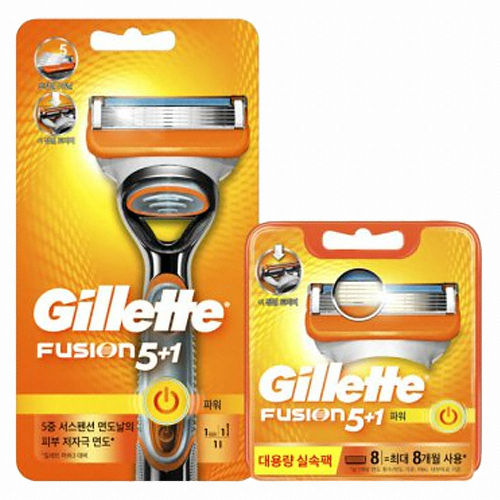 질레트  퓨전 파워 + 면도날