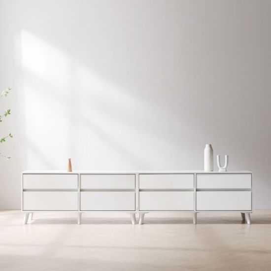 BIF보루네오 마르체 이든 8단서랍 TV다이 높은 거실장 2400