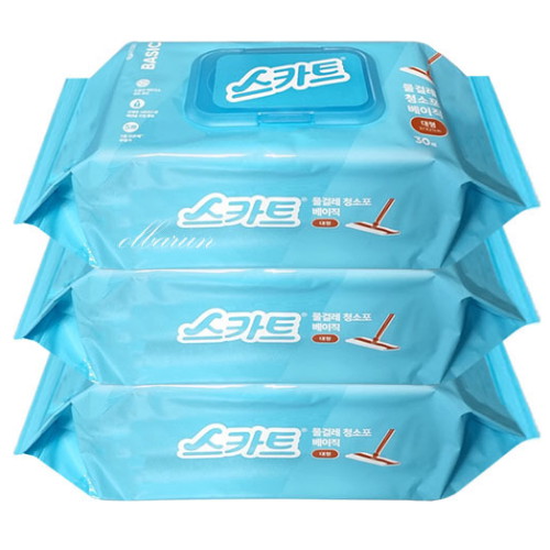 유한킴벌리 스카트 물걸레 청소포 베이직 대형 30매