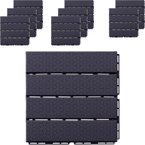 아임홈  가로세로 인테리어 데크타일 차콜