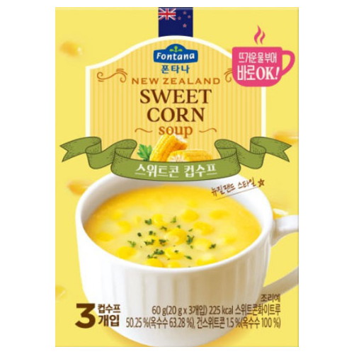샘표식품 폰타나 스위트콘 컵수프 60g