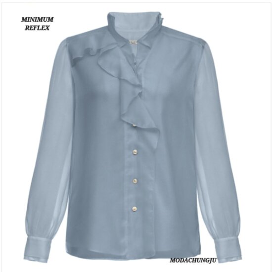 미니멈 여성 시스루 러플 디테일 블라우스 MYAGWB1100