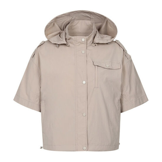 팬텀  후드 탈부착 홑곁 반팔 점퍼 221C1JP256_BG