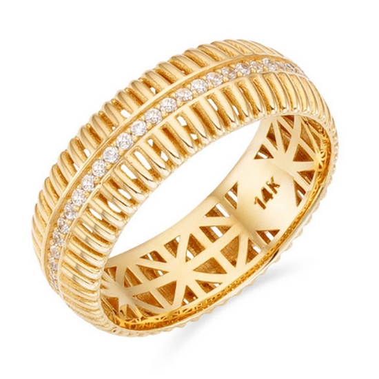 이랜드 로이드 14K 모던브리티쉬 세팅라인 반지 LRS24010G