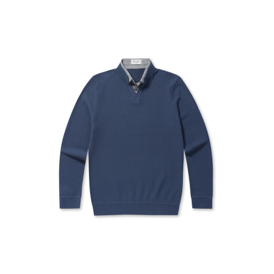 브렌우드 워셔블 셔츠 레이어드 스웨터_BRWAX24151BUX