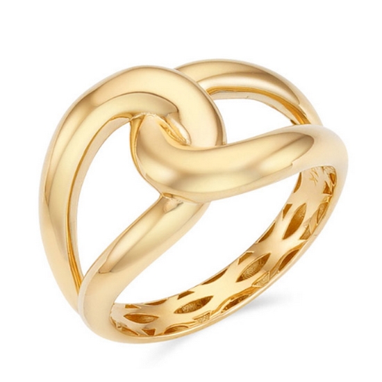 이랜드 로이드 14K 모던브리티쉬 볼륨 크로스 반지 LRS24012G