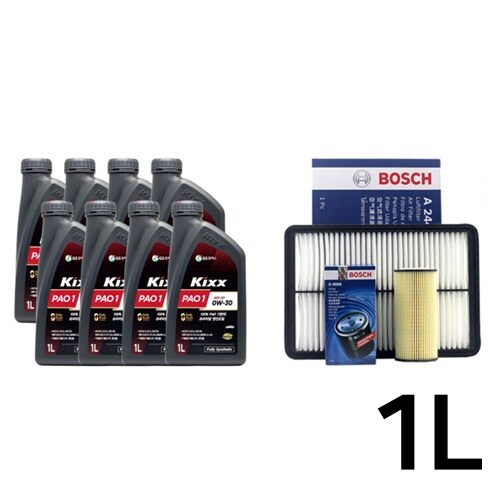 GS칼텍스 KIXX 파오1 0W30 8L + 보쉬필터 현대 투싼IX 디젤