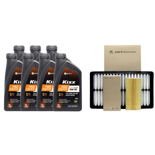 GS칼텍스 KIXX 파오 C2/C3 0W30 7L + 순정필터 기아 더뉴 쏘렌토 디젤