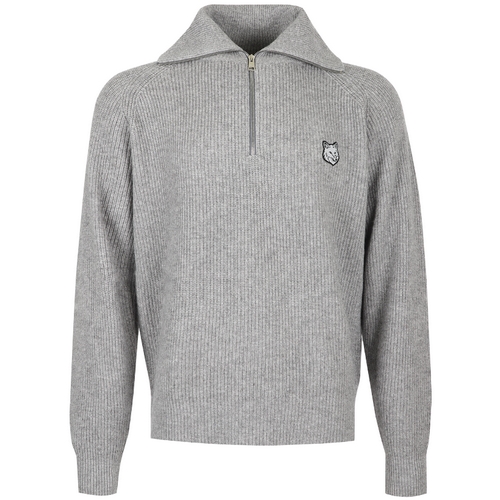 메종키츠네 토널 폭스헤드 리브 하프집업 니트_LM00807KT1093 H150