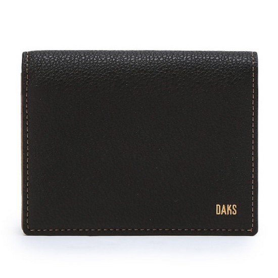 닥스 소프트 투톤 컬러 콤비 명함카드지갑_DBHO4E701BK