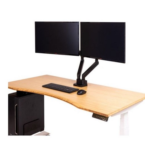 루나랩 원목 커브형 게이밍 책상