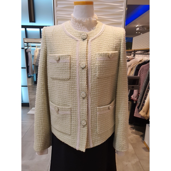 JJ지고트 라운드 패치 포켓 트위드 재킷 GN2A0JK22