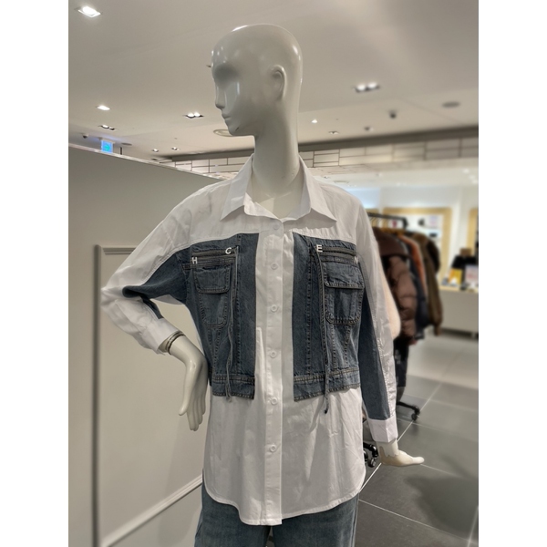 르니앤맥코이 데님 배색 셔츠 ML04BL718