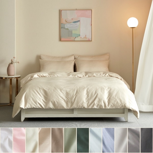 바운티풀 프리미엄 코마사 사틴면 호텔 솔리드 이불커버