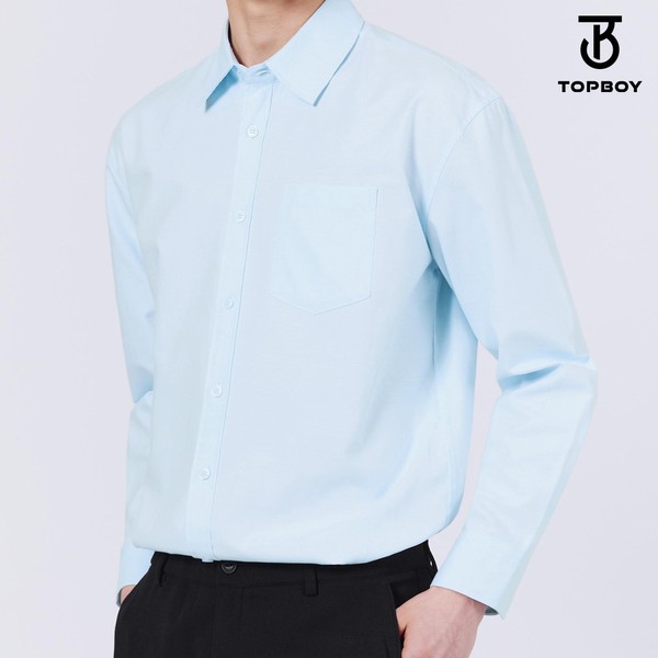 탑보이 루즈핏 옥스포드 긴팔셔츠 IDP001