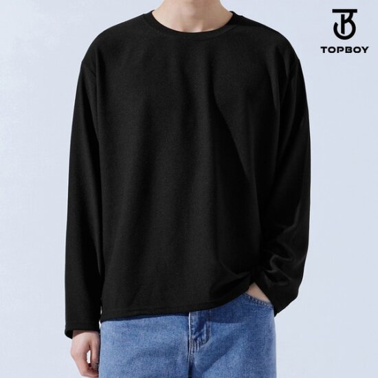 탑보이 리버플 라운드 스판 긴팔티셔츠 ID002