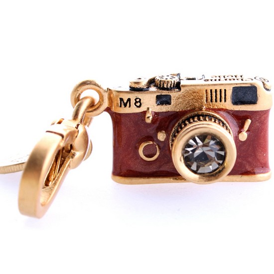 엘제이뉴욕  Modern classic camera charm gold_cks215