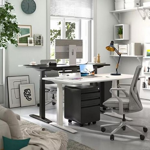 FLEXISPOT 플랜티엠 E7 PRO 하이엔드 듀얼모터 베이직형 모션 스탠딩 책상