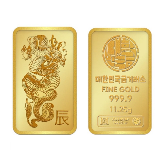 대한민국금거래소  청룡 용 골드바 11.25g