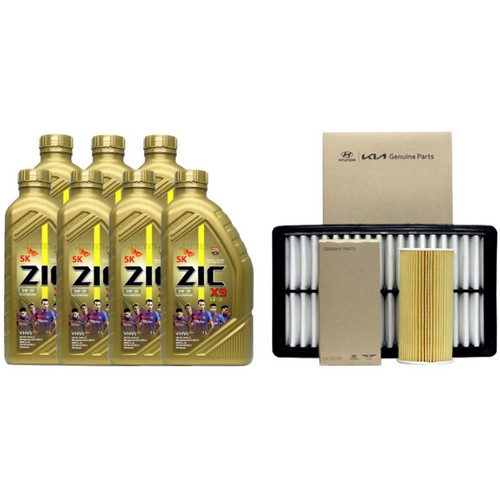SK엔무브 ZIC X9 LS 5W30 7L + 순정필터 현대 그랜저IG 3.0 가솔린