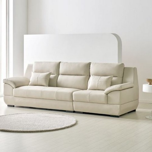 BIF보루네오 라피네Po 가죽 소파 4인용