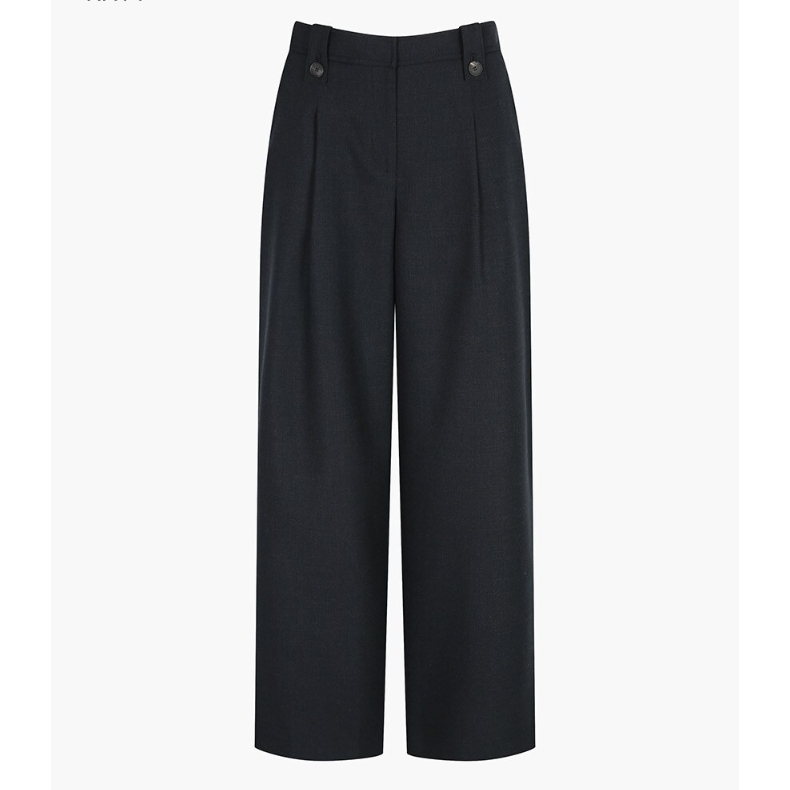 나이스클랍 밴딩 자수 포인트 턱 팬츠 N241XWP172