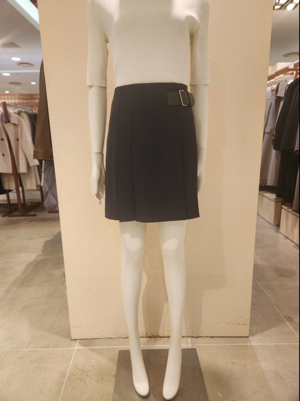 리스트 여성 버클 플리츠 미니 스커트 TWWSKO50740