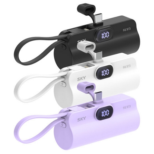 스카이랩 스카이 필 X13 미니 LED 도킹형 보조배터리 5000mAh