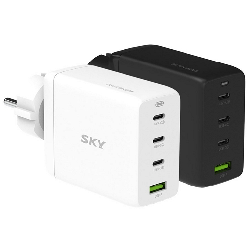 스카이랩 스카이 필 PD PPS 100W 4포트 GaN 접지형 충전기 SKY-GaN100G