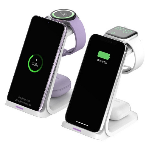 스카이랩 스카이 필 W55 15W 3in1 무선충전기 SKY-W55S