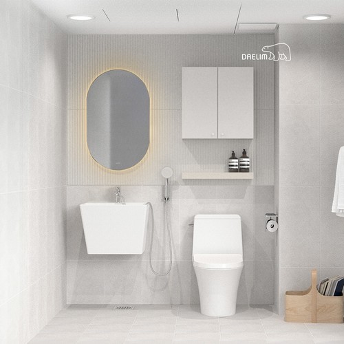 대림바스  무드웨이브 LED 거울형 안방욕실