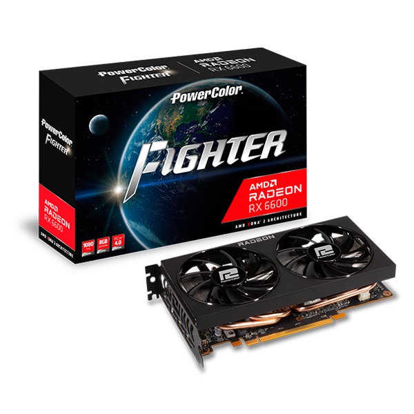 PowerColor  라데온 RX 6600 Fighter D6 8GB 대원씨티에스