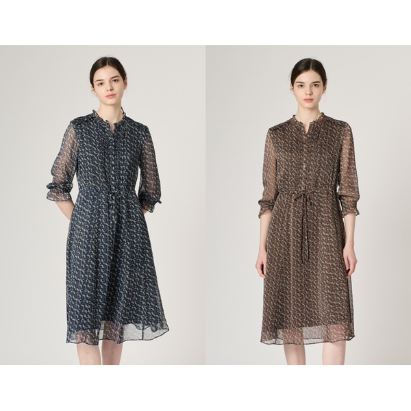 BCBG 페이즐 쉬폰 원피스 B4M3O670