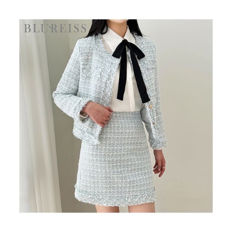 블루레이스 럭셔리 트위드자켓 스커트SET B3S1JK1031