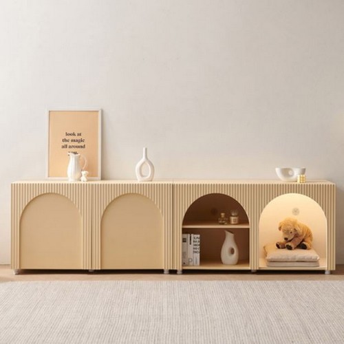 퍼스웰 몽벨랑 템바보드 멀티형 수납장 거실장 2400