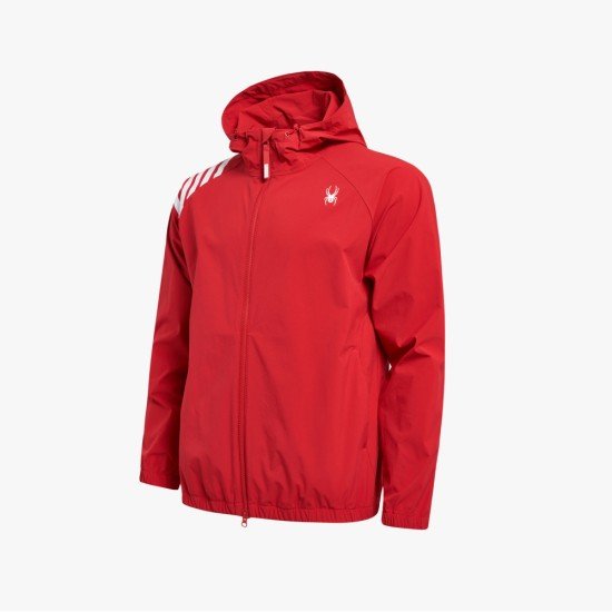 스파이더  롱 라드패드 패턴 래글런 후디 집업 자켓 SPIPCNJK302U