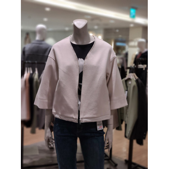 트리아나 이중배색 브이넥재킷 TJ1GA12