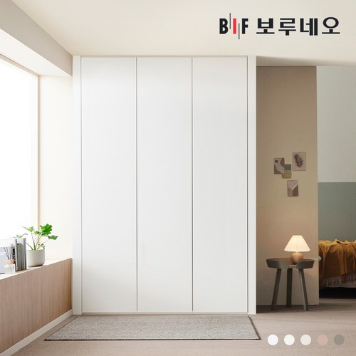BIF보루네오  레스 무몰딩 여닫이 작은방 붙박이장